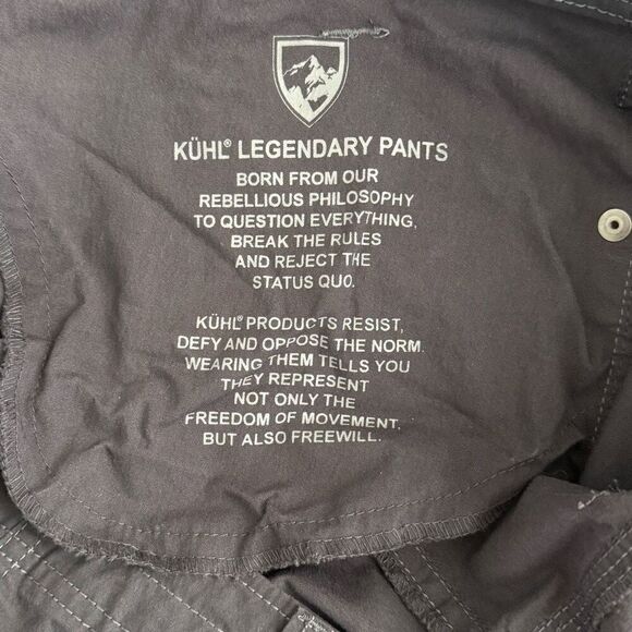 Kühl Cotton Gray Roll Up Cargo Hiking Pants - Women’s US 16 - Picture 9 of 10